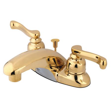 Kingston Brass GKB8622FL Water Saving Royale Centerset Lavatory Faucet, Polished Brass Bathroom Faucet Kingston Brass 