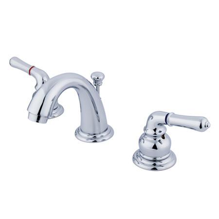 Kingston Brass Magellan Mini Widespread Lavatory Faucet with Retail Pop-Up, Chrome Bathroom Faucet Kingston Brass 