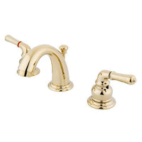 Thumbnail for Kingston Brass Magellan Mini Widespread Lavatory Faucet with Retail Pop-Up, Polished Brass Bathroom Faucet Kingston Brass 