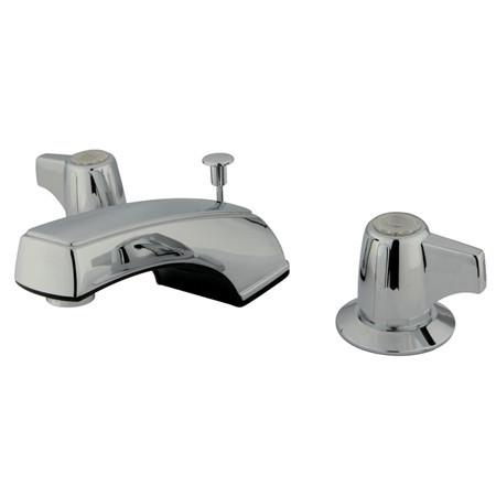 Kingston Brass GKB920 Water Saving Americana Widespread Lavatory Faucet with ABS Pop-Up, Chrome Bathroom Faucet Kingston Brass 
