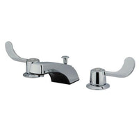 Thumbnail for Kingston Brass Vista Widespread Lavatory Faucet with ABS Pop-up, Chrome Bathroom Faucet Kingston Brass 