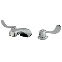 Thumbnail for Kingston Brass Vista Widespread Lavatory Faucet with Blade Handles, Chrome Bathroom Faucet Kingston Brass 