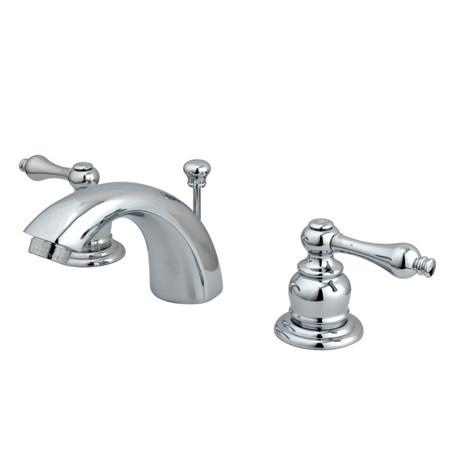 Kingston Brass GKB941AL Water Saving Magellan Mini Widespread Lavatory Faucet, Chrome Bathroom Faucet Kingston Brass 