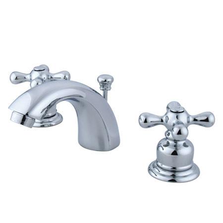 Kingston Brass GKB941AX Water Saving Magellan Mini Widespread Lavatory Faucet, Chrome Bathroom Faucet Kingston Brass 