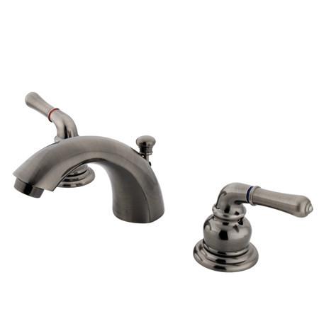 Kingston Brass Magellan Mini Widespread Lavatory Faucet, Vintage Brass Bathroom Faucet Kingston Brass 
