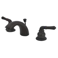 Thumbnail for Kingston Brass GKB955 Water Saving Magellan Mini Widespread Lavatory Faucet, Oil Rubbed Bronze Bathroom Faucet Kingston Brass 