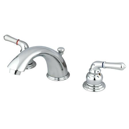 Kingston Brass GKB961 Water Saving Magellan Widespread Lavatory Faucet, Chrome Bathroom Faucet Kingston Brass 