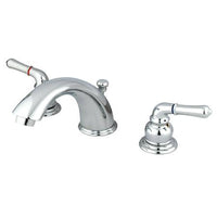 Thumbnail for Kingston Brass GKB961 Water Saving Magellan Widespread Lavatory Faucet, Chrome Bathroom Faucet Kingston Brass 
