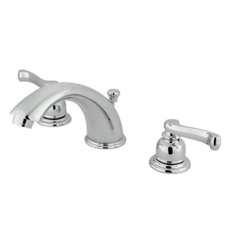 Kingston Brass GKB961FL Water Saving Royale Widespread Lavatory Faucet, Chrome Bathroom Faucet Kingston Brass 