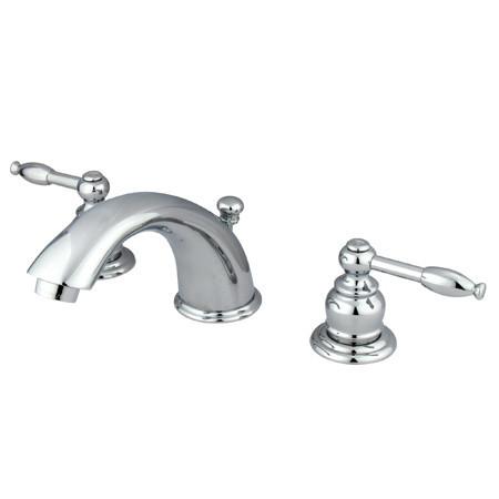 Kingston Brass GKB961KL Water Saving Knight Widespread Lavatory Faucet, Chrome Bathroom Faucet Kingston Brass 