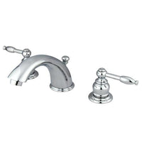 Thumbnail for Kingston Brass GKB961KL Water Saving Knight Widespread Lavatory Faucet, Chrome Bathroom Faucet Kingston Brass 