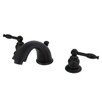 Thumbnail for Kingston Brass Knight Widespread Lavatory Faucet, Oil Rubbed Bronze Bathroom Faucet Kingston Brass 