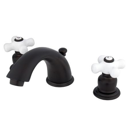 Kingston Brass English Country Widespread Lavatory Faucet, Oil Rubbed Bronze Bathroom Faucet Kingston Brass 