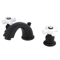 Thumbnail for Kingston Brass English Country Widespread Lavatory Faucet, Oil Rubbed Bronze Bathroom Faucet Kingston Brass 