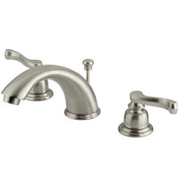 Thumbnail for Kingston Brass GKB968FL Water Saving Royale Widespread Lavatory Faucet, Satin Nickel Bathroom Faucet Kingston Brass 
