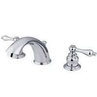 Thumbnail for Kingston Brass GKB971AL Water Saving Victorian Widespread Lavatory Faucet, Chrome Bathroom Faucet Kingston Brass 