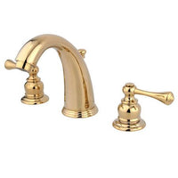 Thumbnail for Kingston Brass GKB982BL Water Saving Vintage Widespread Lavatory Faucet, Polished Brass Bathroom Faucet Kingston Brass 
