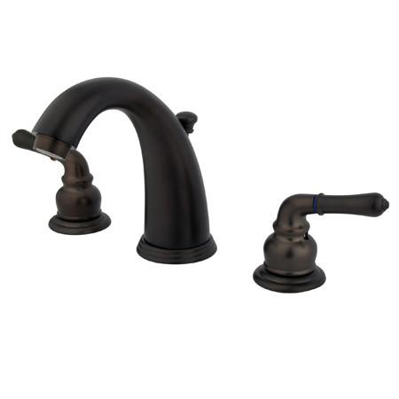 Kingston Brass GKB985 Water Saving Magellan Widespread Lavatory Faucet, Oil Rubbed Bronze Bathroom Faucet Kingston Brass 
