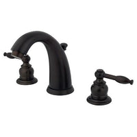 Thumbnail for Kingston Brass GKB985KL Water Saving Knight Widespread Lavatory Faucet, Oil Rubbed Bronze Bathroom Faucet Kingston Brass 