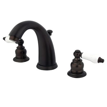 Kingston Brass GKB985PL Water Saving English Country Widespread Lavatory Faucet, Oil Rubbed Bronze Bathroom Faucet Kingston Brass 