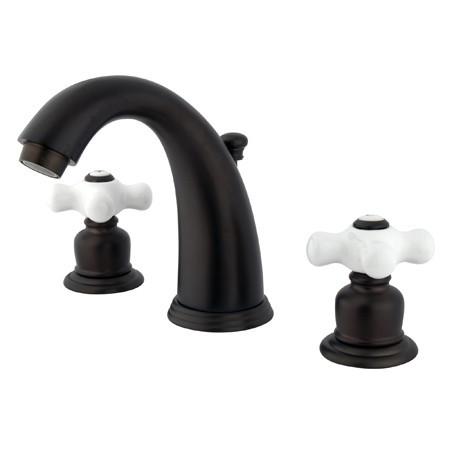 Kingston Brass GKB985PX Water Saving English Country Widespread Lavatory Faucet, Oil Rubbed Bronze Bathroom Faucet Kingston Brass 