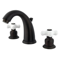 Thumbnail for Kingston Brass GKB985PX Water Saving English Country Widespread Lavatory Faucet, Oil Rubbed Bronze Bathroom Faucet Kingston Brass 