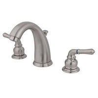 Thumbnail for Kingston Brass GKB988 Water Saving Magellan Widespread Lavatory Faucet, Satin Nickel Bathroom Faucet Kingston Brass 