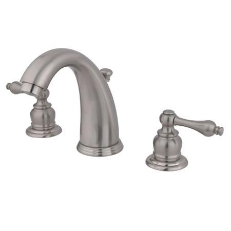 Kingston Brass GKB988AL Water Saving Victorian Widespread Lavatory Faucet, Satin Nickel Bathroom Faucet Kingston Brass 