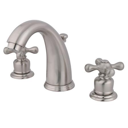 Kingston Brass GKB988AX Water Saving Victorian Widespread Lavatory Faucet, Satin Nickel Bathroom Faucet Kingston Brass 