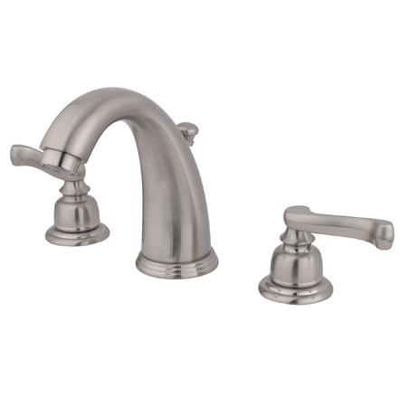 Kingston Brass GKB988FL Water Saving Royale Widespread Lavatory Faucet, Satin Nickel Bathroom Faucet Kingston Brass 