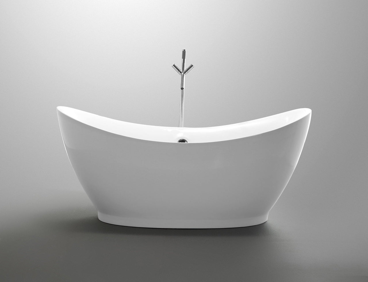 ANZZI Reginald Series 5.67 ft. Freestanding Bathtub in White FreeStanding Bathtub ANZZI 