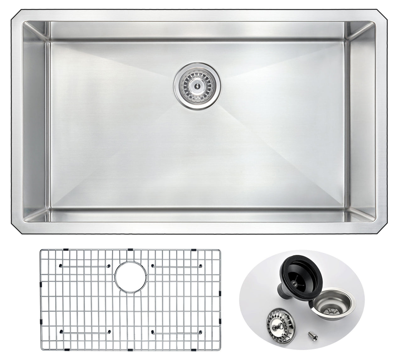 ANZZI VANGUARD Series KAZ3219-031B Kitchen Sink Kitchen Sink ANZZI 
