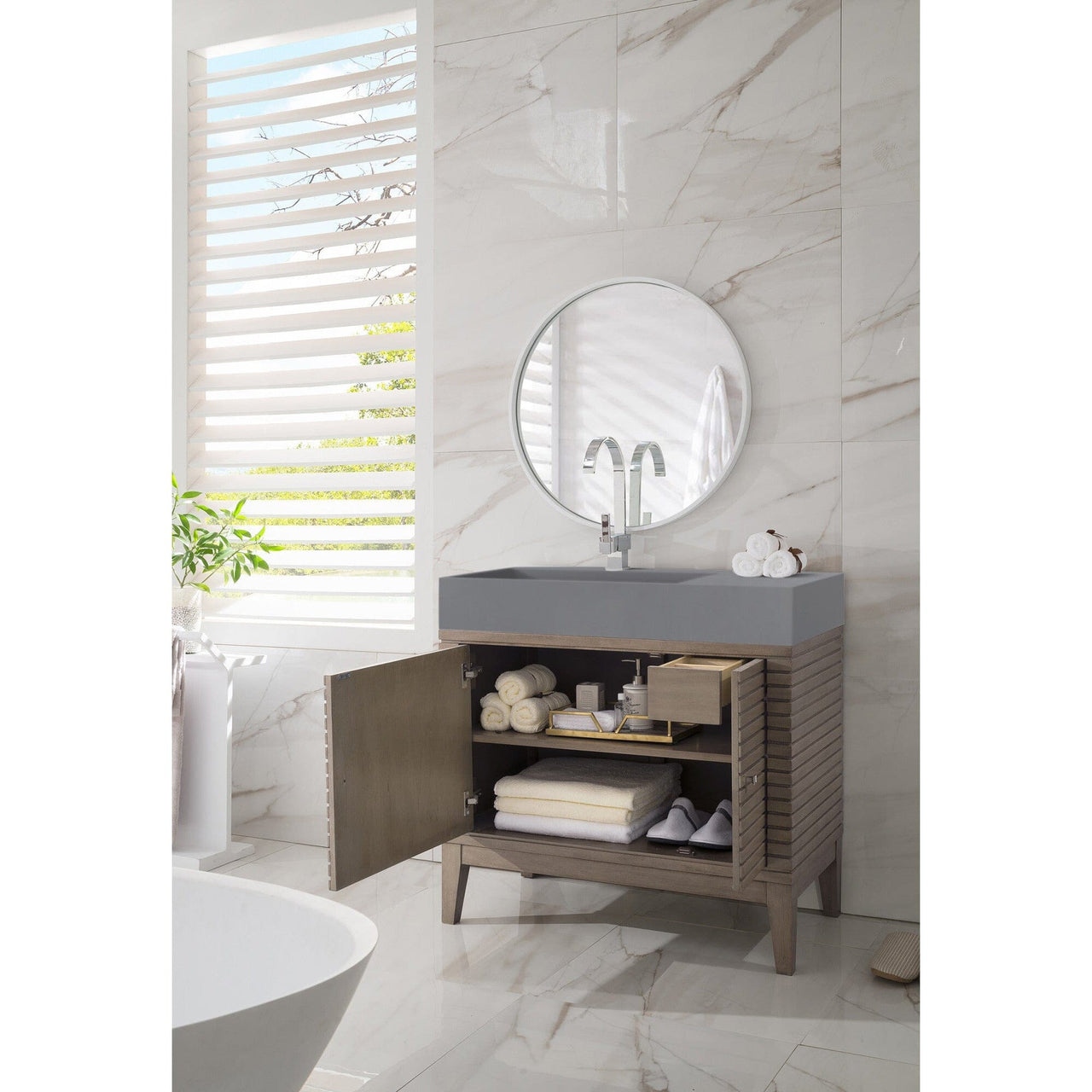 James Martin Linear 36" Single Vanity Vanity James Martin 