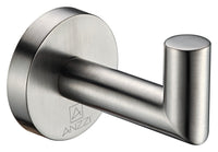 Thumbnail for Caster 2 Series Robe Hook in Brushed Nickel bath towel hooks ANZZI 