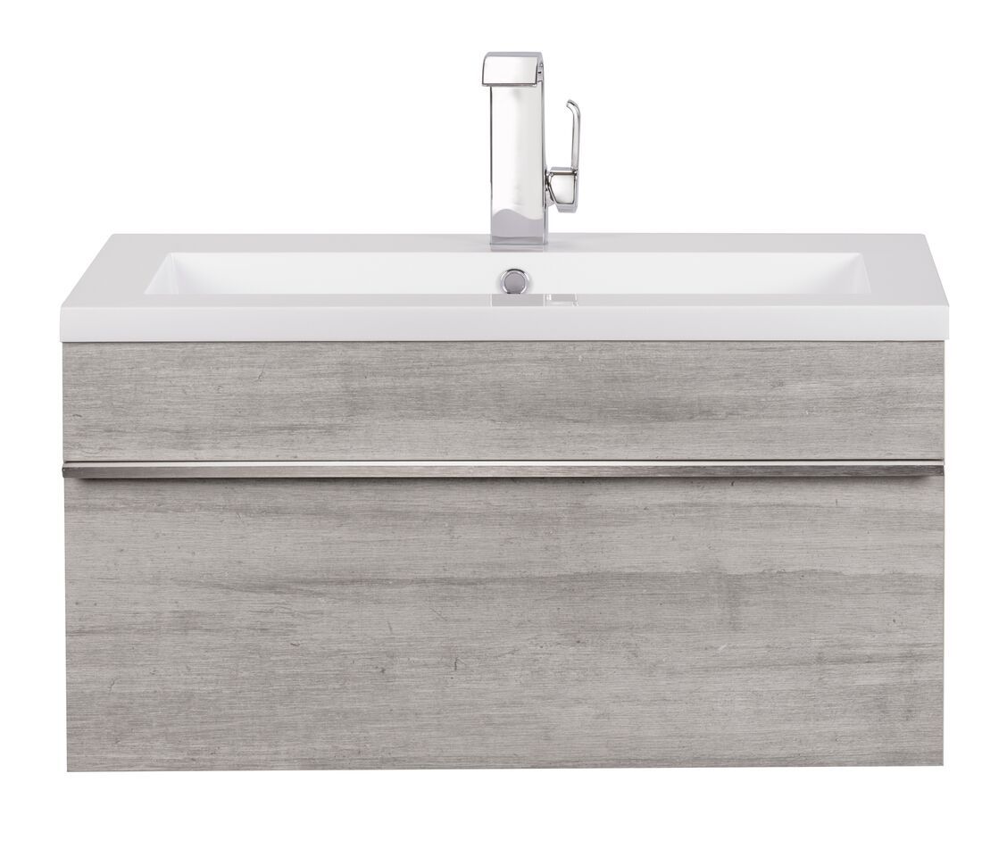 Trough Collection 42" Wall Mount Modern Bathroom Vanity - Soho By Cutler Tuscan Basins 