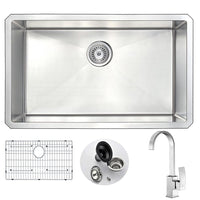 Thumbnail for ANZZI VANGUARD Series KAZ3018-035B Kitchen Sink Kitchen Sink ANZZI 