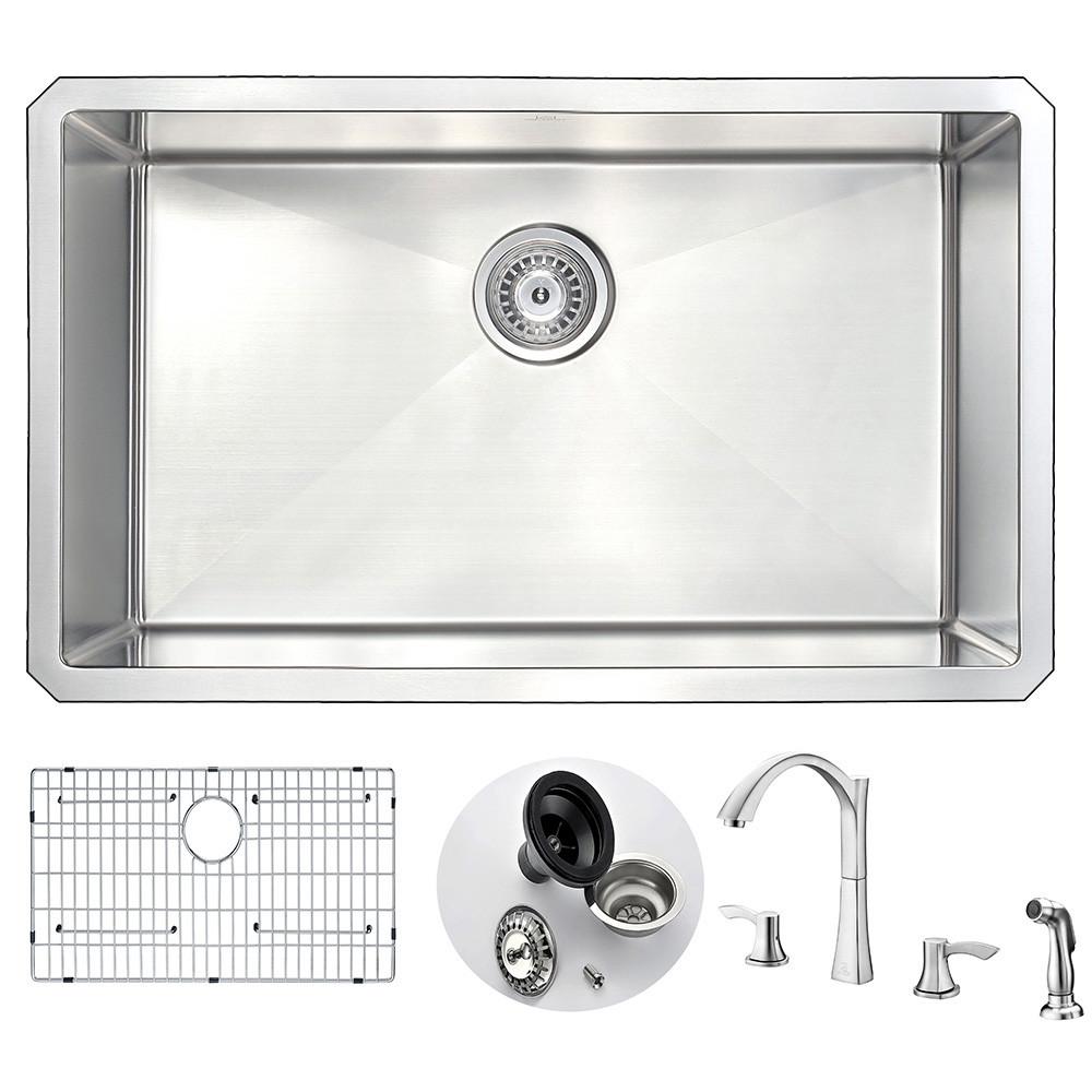 ANZZI VANGUARD Series KAZ3018-032 Kitchen Sink Kitchen Sink ANZZI 