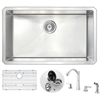 Thumbnail for ANZZI VANGUARD Series KAZ3018-032 Kitchen Sink Kitchen Sink ANZZI 