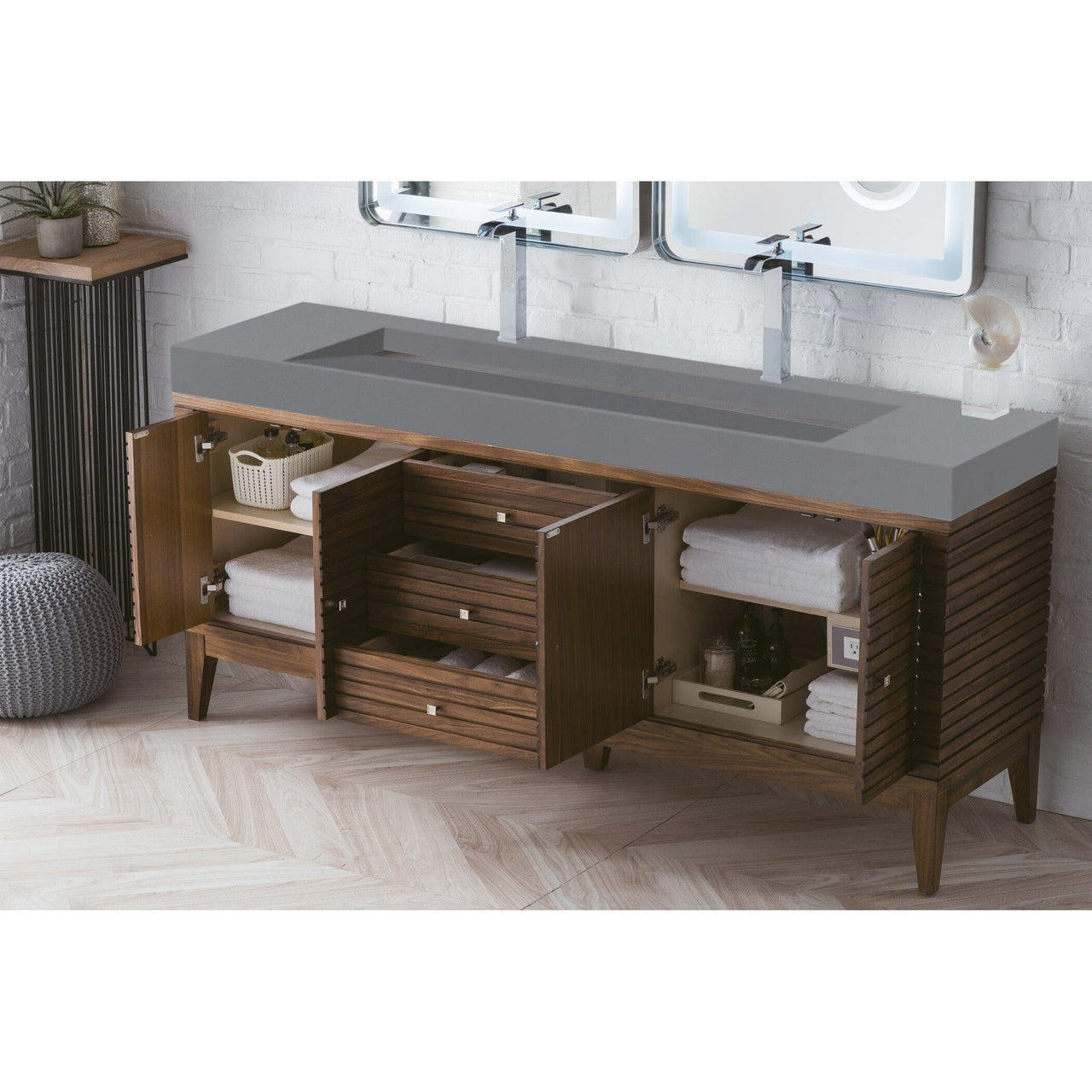 James Martin Linear 72" Double Vanity Vanity James Martin 