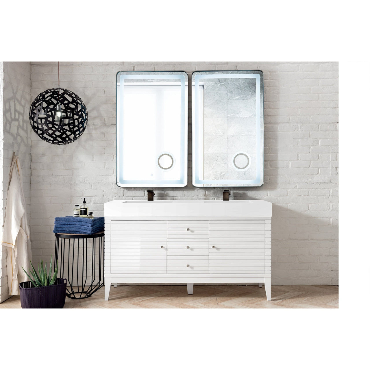 James Martin Linear 59" Double Vanity Vanity James Martin 