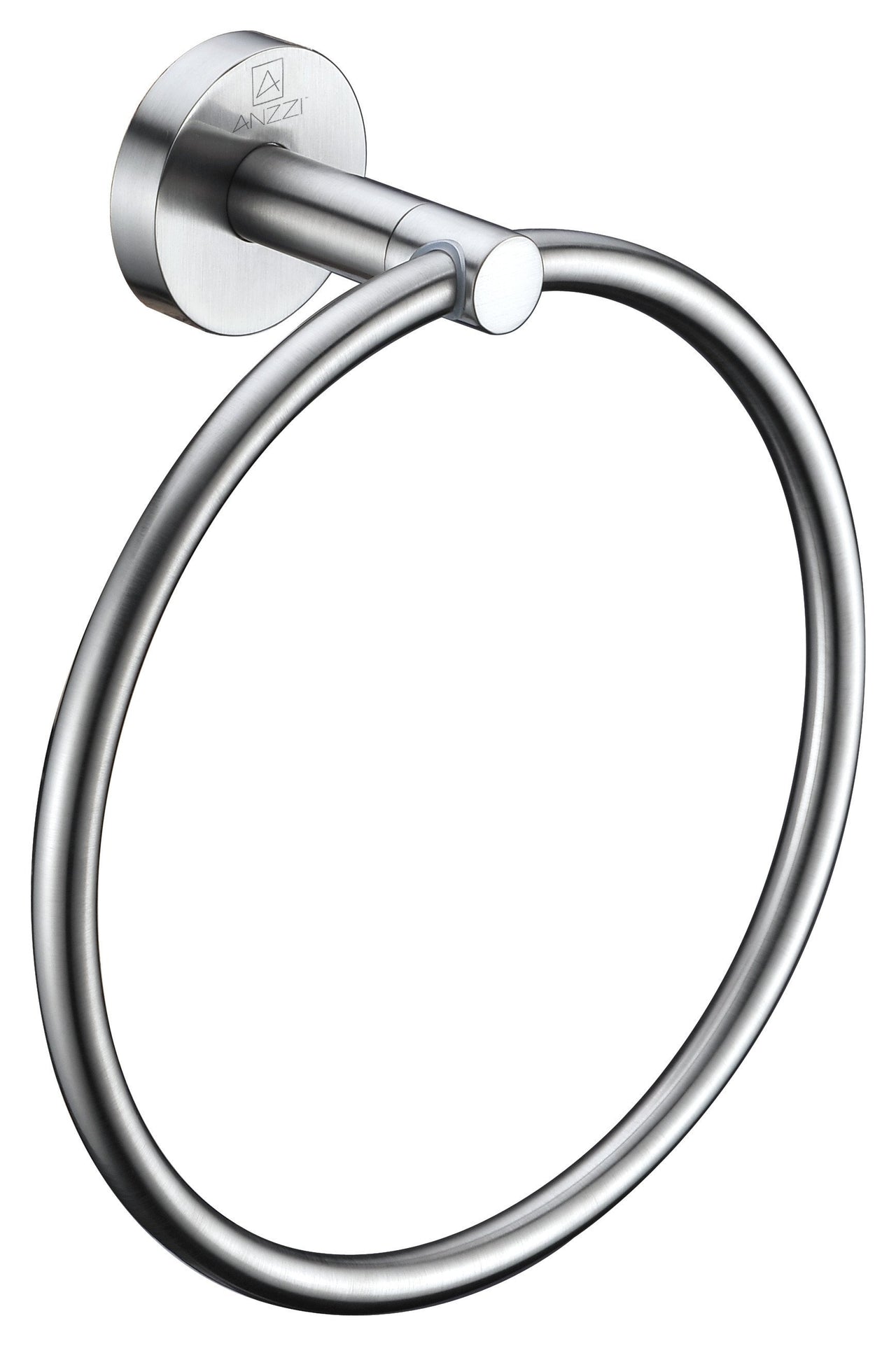 ANZZI Caster Series Towel Ring in Brushed Nickel Towel Ring ANZZI 