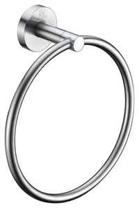 Thumbnail for ANZZI Caster Series Towel Ring in Brushed Nickel Towel Ring ANZZI 
