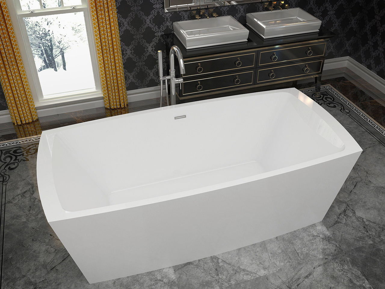 ANZZI Arthur FT-AZ003 FreeStanding Bathtub FreeStanding Bathtub ANZZI 