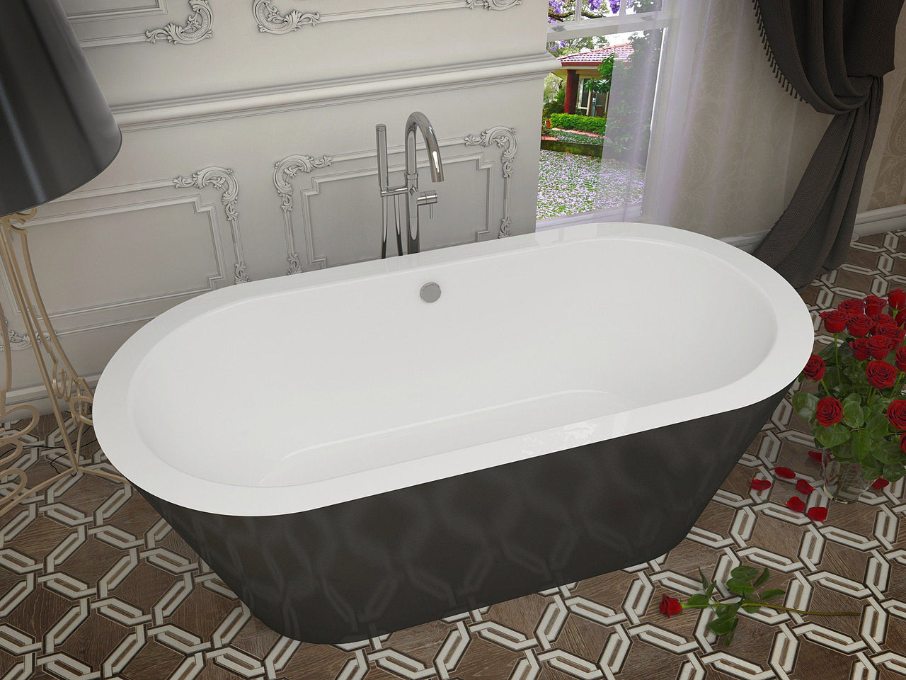 ANZZI Dualita FT-AZ014 FreeStanding Bathtub FreeStanding Bathtub ANZZI 