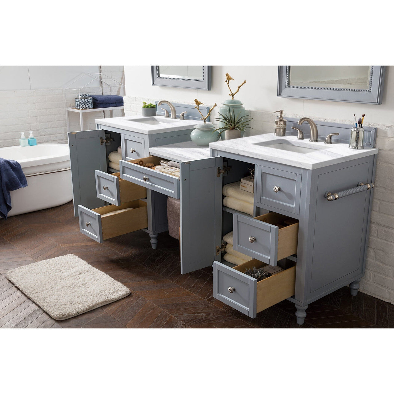 James Martin Copper Cove Encore 86" Double Vanity Set Vanity James Martin 