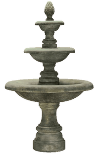 Thumbnail for Newcastle Three Tier Cast Stone Outdoor Fountain Fountain Tuscan 