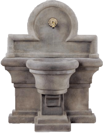 Porta Romana Wall Cast Stone Outdoor Fountain For Spout Fountain Tuscan 