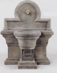 Thumbnail for Porta Romana Wall Cast Stone Outdoor Fountain For Spout Fountain Tuscan 