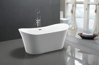 Thumbnail for ANZZI Eft Series 5.58 ft. Freestanding Bathtub in White FreeStanding Bathtub ANZZI 