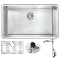 Thumbnail for ANZZI VANGUARD Series KAZ3219-034B Kitchen Sink Kitchen Sink ANZZI 
